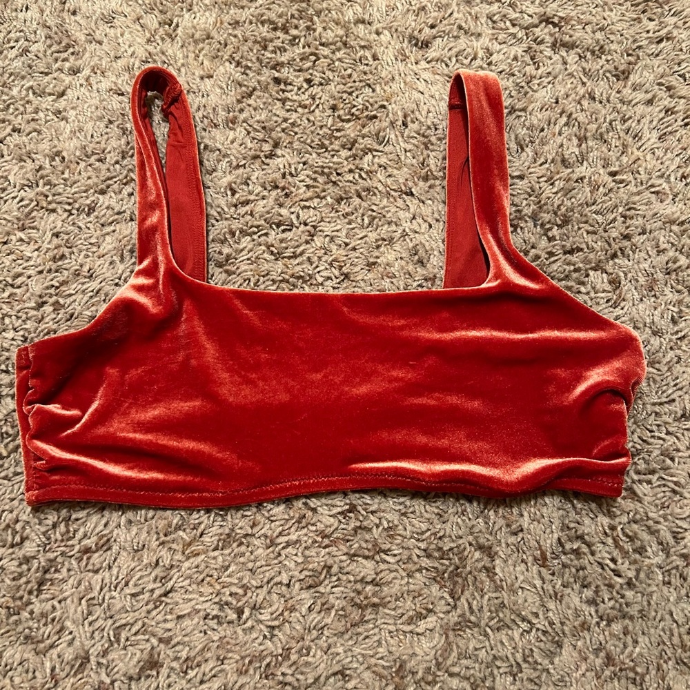 Aerie velvet bikini top